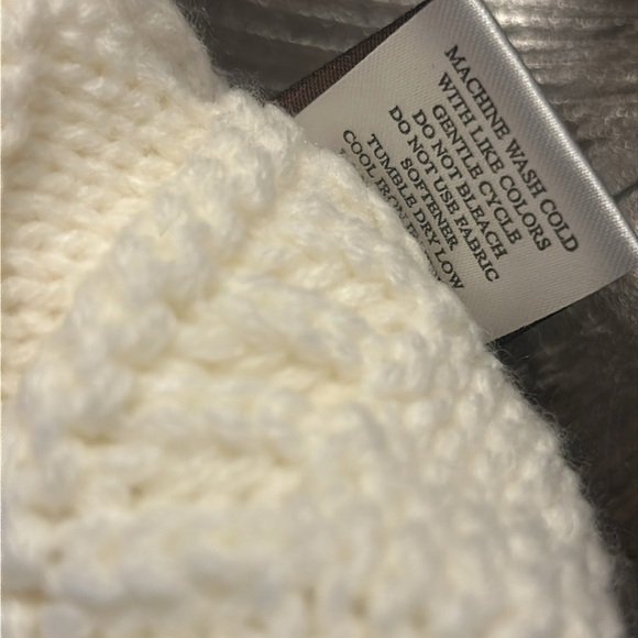 C.C. Brands Women's Cream with Leopard Print Cuff Knit Beanie - Picture 4 of 9